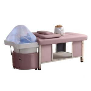 Japanese headspa bed pink head spa